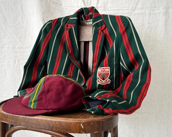 Vintage British North Eastern Counties School Wool Blazer Inter 