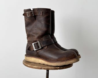 Red Wing Boots Engineer Boots Leather 2268 PT91 Black Size 6D