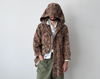 1950er Vintage KAZ58 Tarn-Kapuzen-Parkajacke der österreichischen Bundeswehr - seltener Überschuss aus dem Kalten Krieg