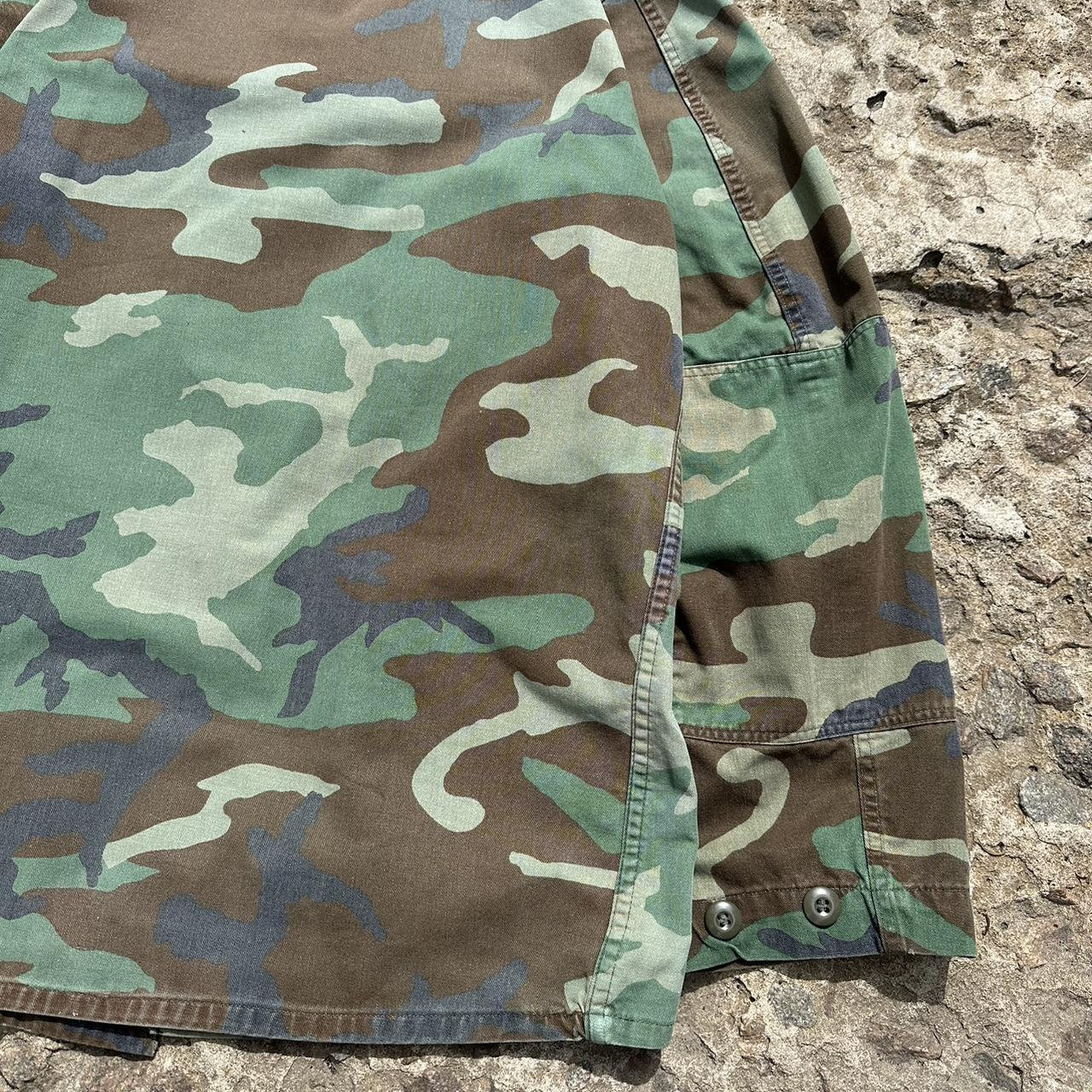 Military Vintage 80s US Marine Corps Woodland Camo Jacket