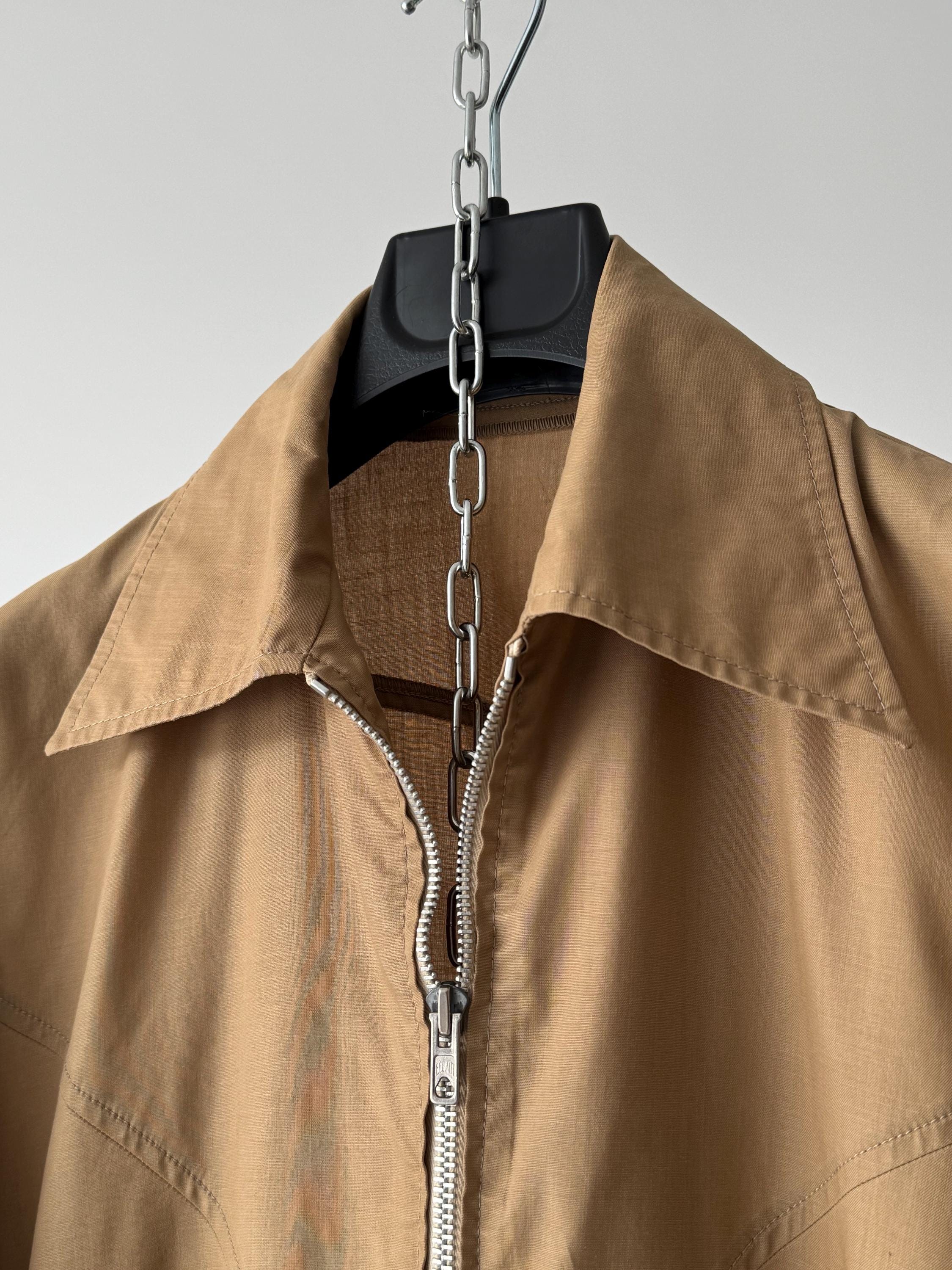 ジャケット・アウター 60s french vintage cyclist jacket eclair 1960s Vintage French Workwear Light Cyclist Jacket Zip