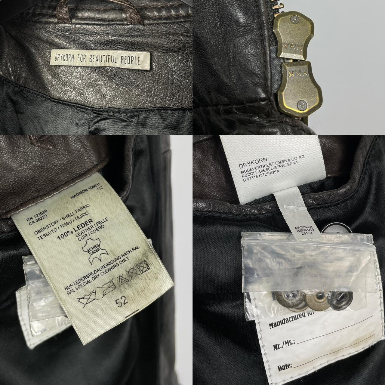 Buy Men's Drykorn for Beautiful People Leather Biker Jacket Buy Men's Drykorn for Beautiful People Leather Biker Jacket