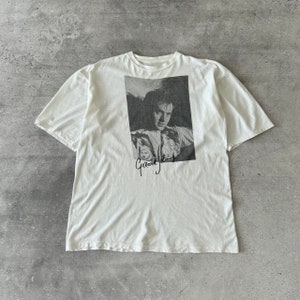 Vintage 1980s, 80s Gerard Joling Band Rock Pop White Faded Boxy Graphic T-Shirt Size L Retro American Style