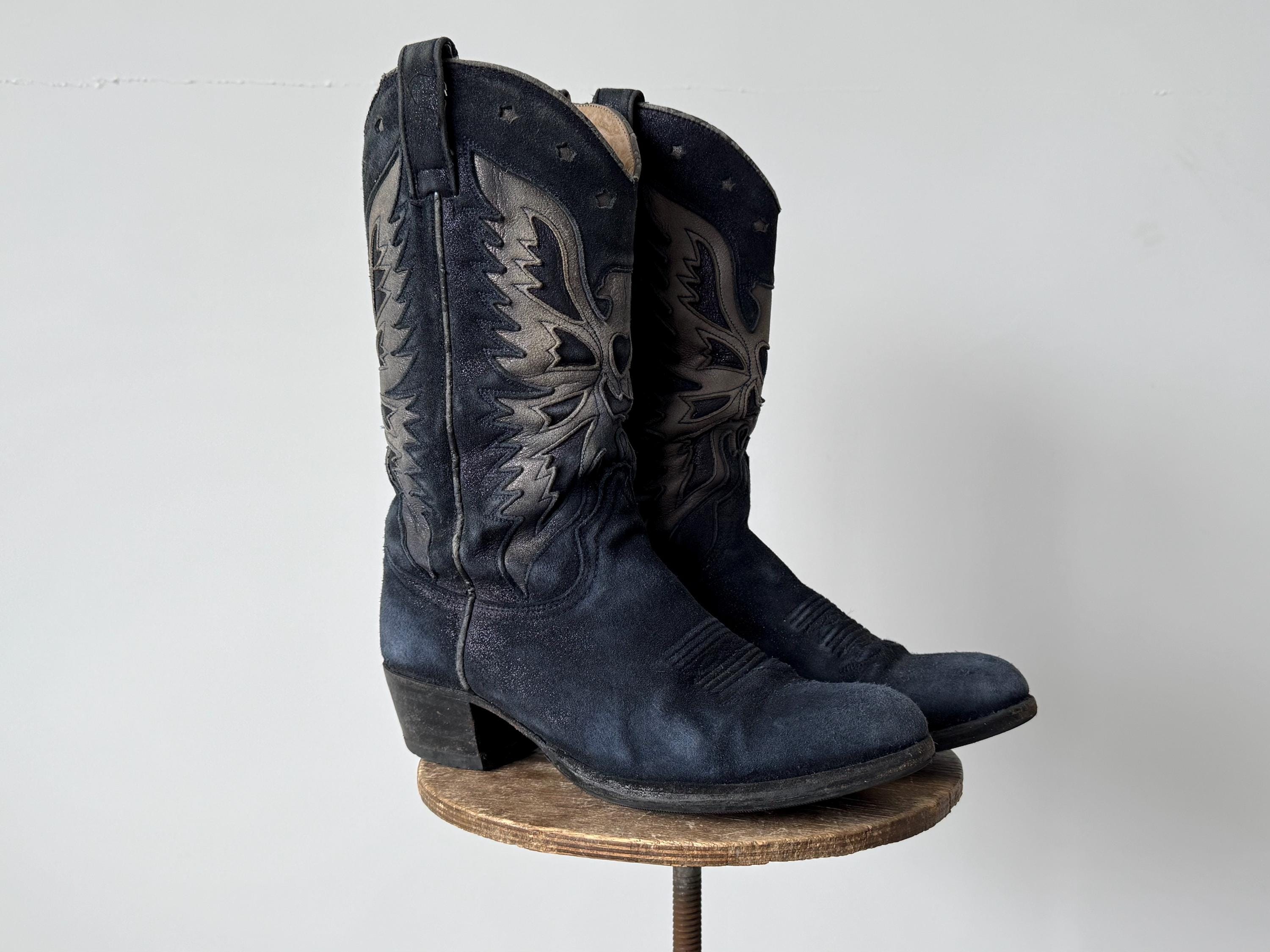 Stivali Western Mystic Midnight Stivali da cowboy in pelle