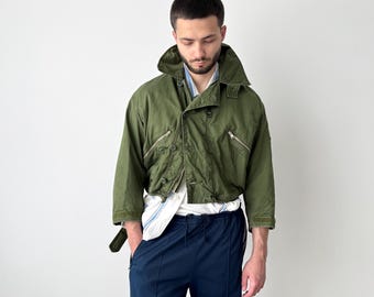 Early 1980s RAF MK3 Cold Weather Jacket | Vintage British Military Flying Coat | Air Force Surplus | Pilot Flight Outerwear Retro Heritage