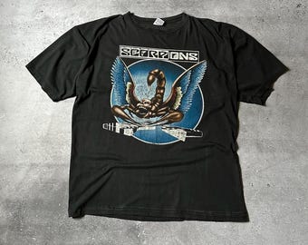 スコーピオンズTシャツ94年当時ものGEMボディLサイズ The scorpions band t - Gem