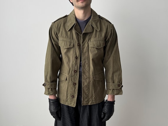 Vintage Military 1950s French Army 'Indochina War' M47 Combat Jacket