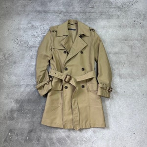 希少品】ラルフローレン デニムトレンチコート ダブル