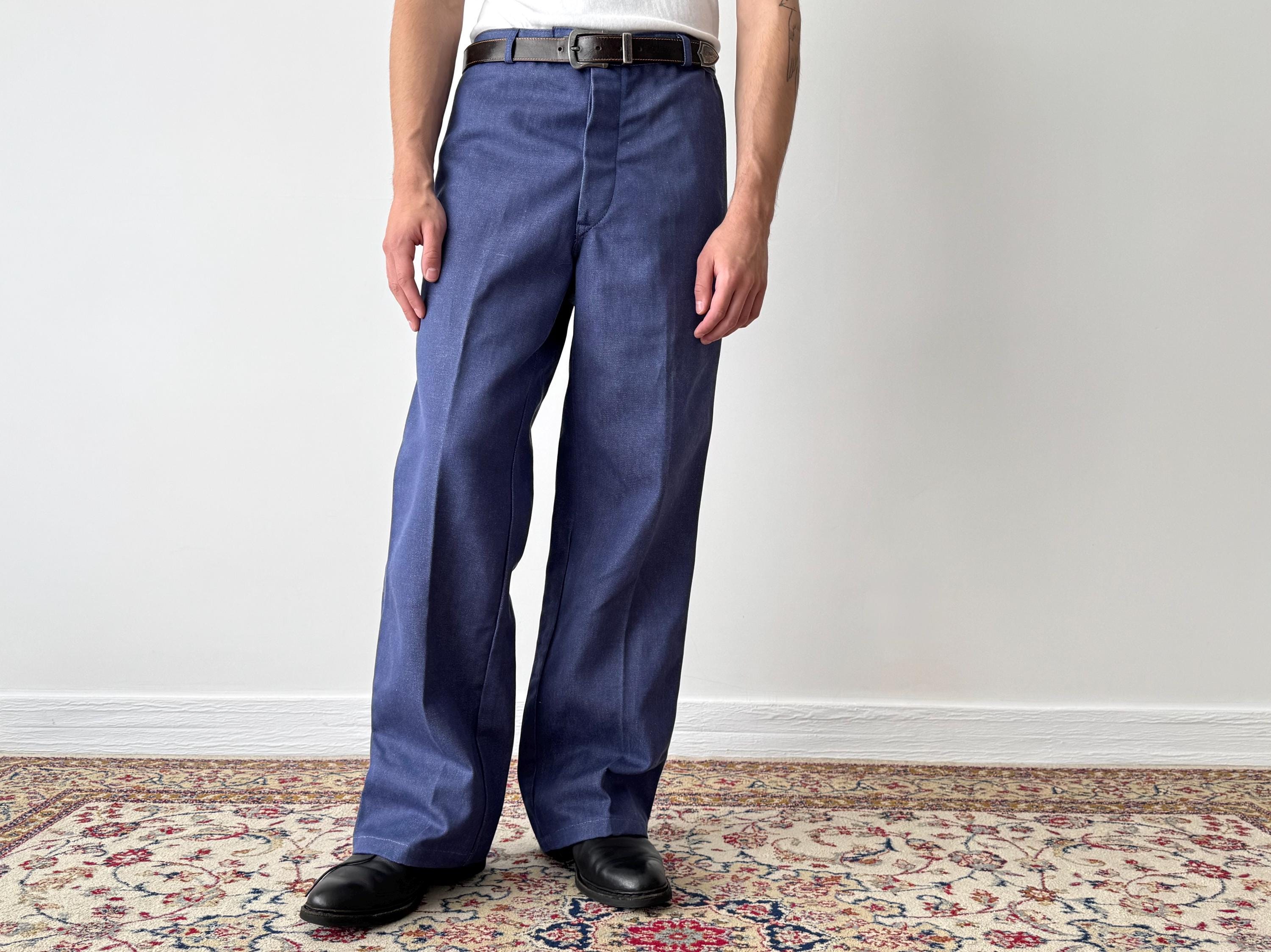 1970-1980's Royal Navy Working Dress Trousers Size:80/84/100