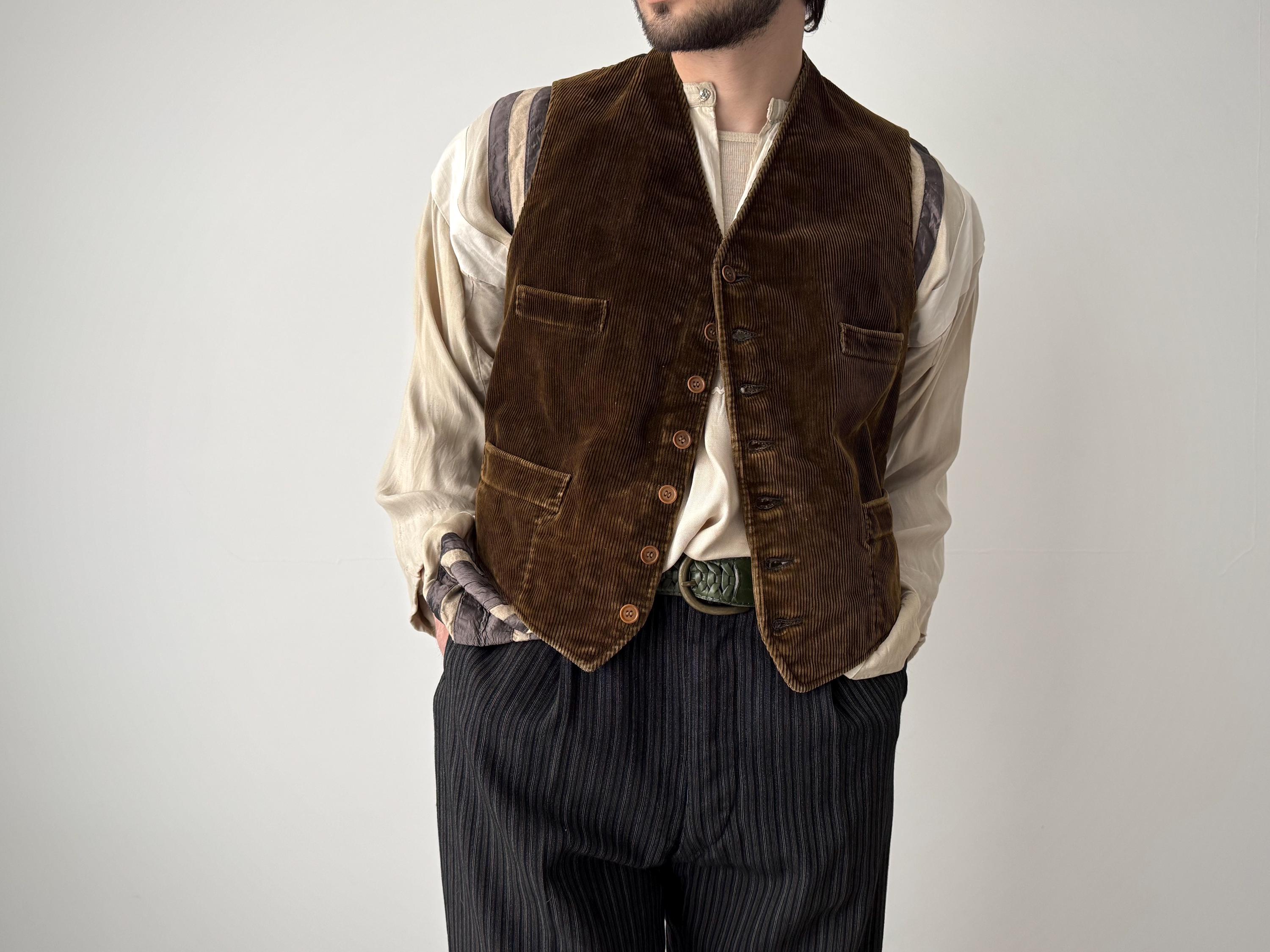 French Vest 1930s Work | eBay - Handsew size L Workwear 0 Vintage