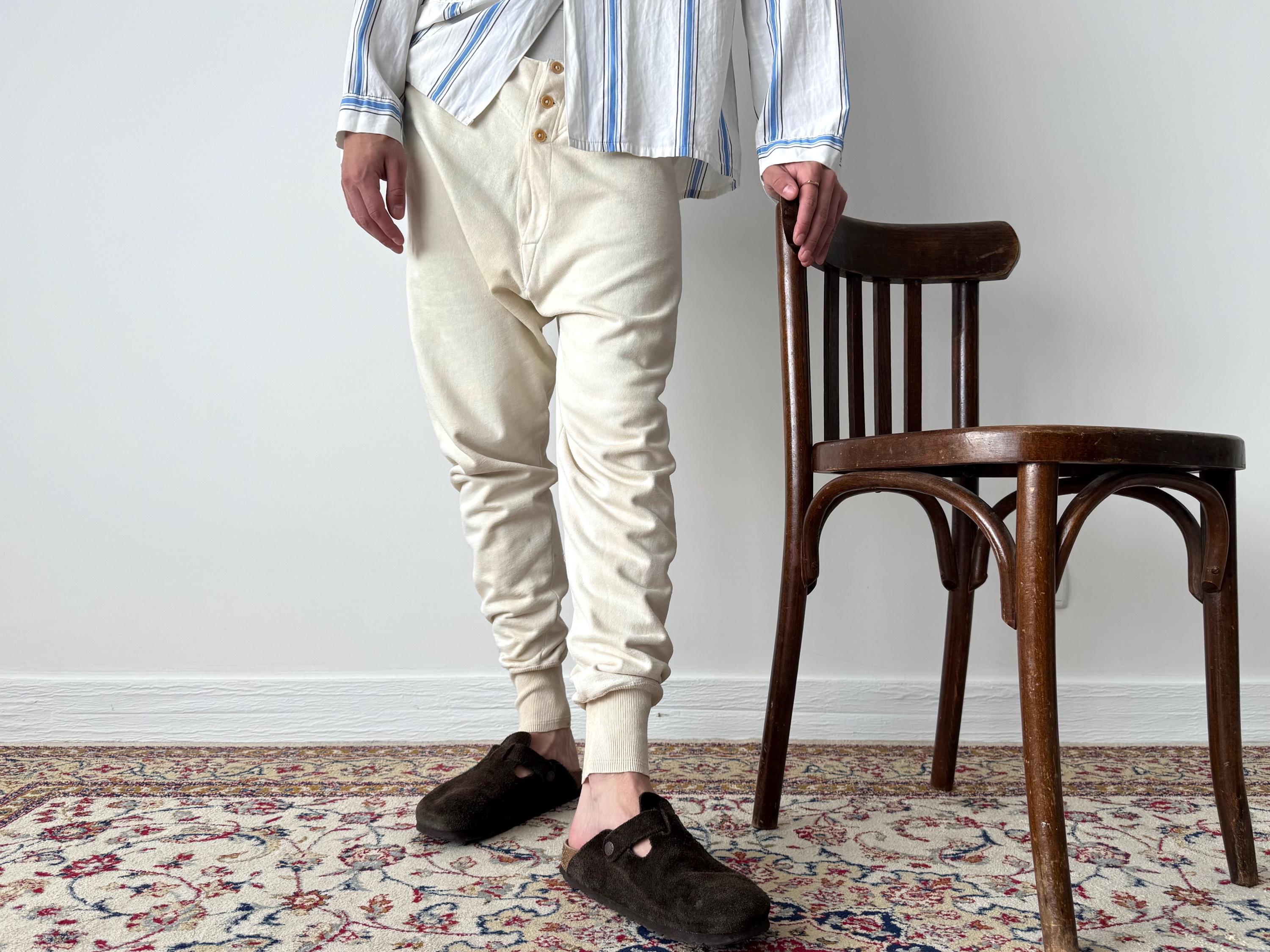 レッグウェア TOUJOURS 1950s French Wool Long Johns 1950's Military Wool Long Johns | Live Forever Vintage