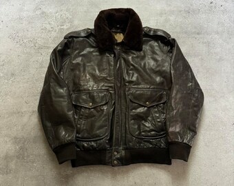 ジャケット・アウター Vintage G-1 A-2 Cowleather flight jacket Signature Series Vintage Cowhide Modern A-2 Jacket - US Wings