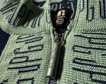 トップス 1990s archive JPG jean's zip knit Archive JPG Women's Vintage 90s Jean Paul Gaultier Monogram