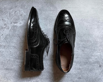 靴 Allen Edmonds Bradley - Black Allen Edmonds Bradley Black Leather Split Toe Oxford Shoes
