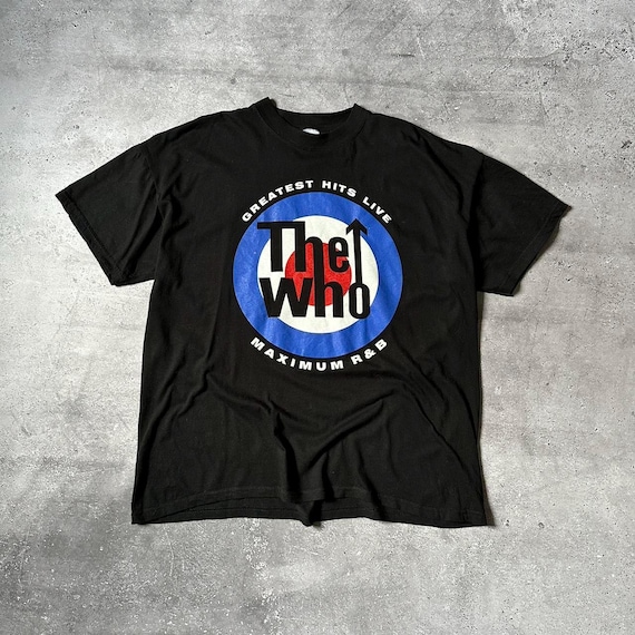 The Who Camiseta Oficial De Banda Blanca Y Negra De Los Años 60, Negro, S