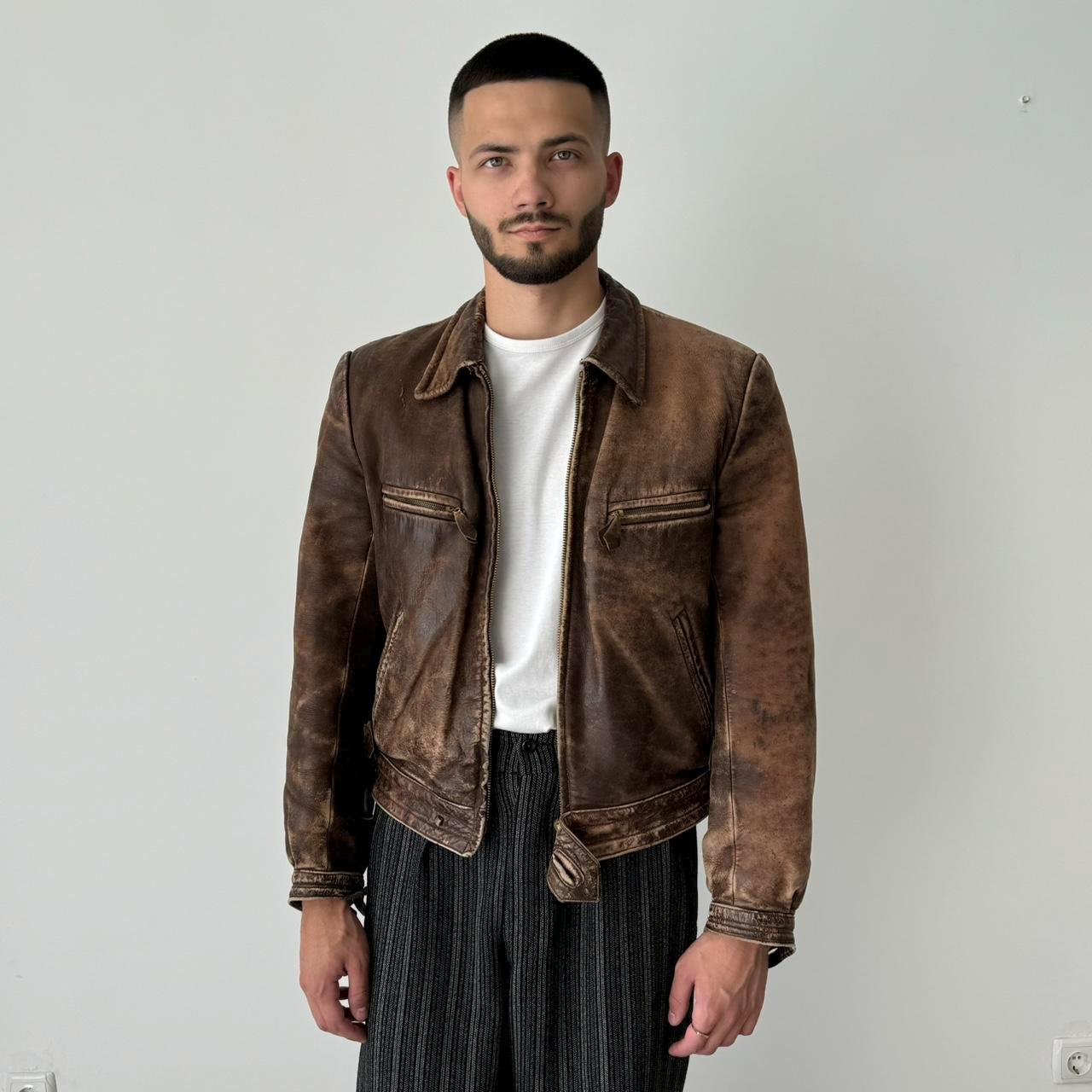 革ジャケット　1930年代～ Men's 1930's leather jackets - Etsy 日本