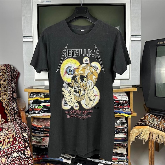 Vintage 1988 Metallica the Shortest Straw Pushead Band T-shirt 