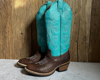 Women's Pottawatomie Mexico Western Cowboy Women’s Leather Boots Size 39