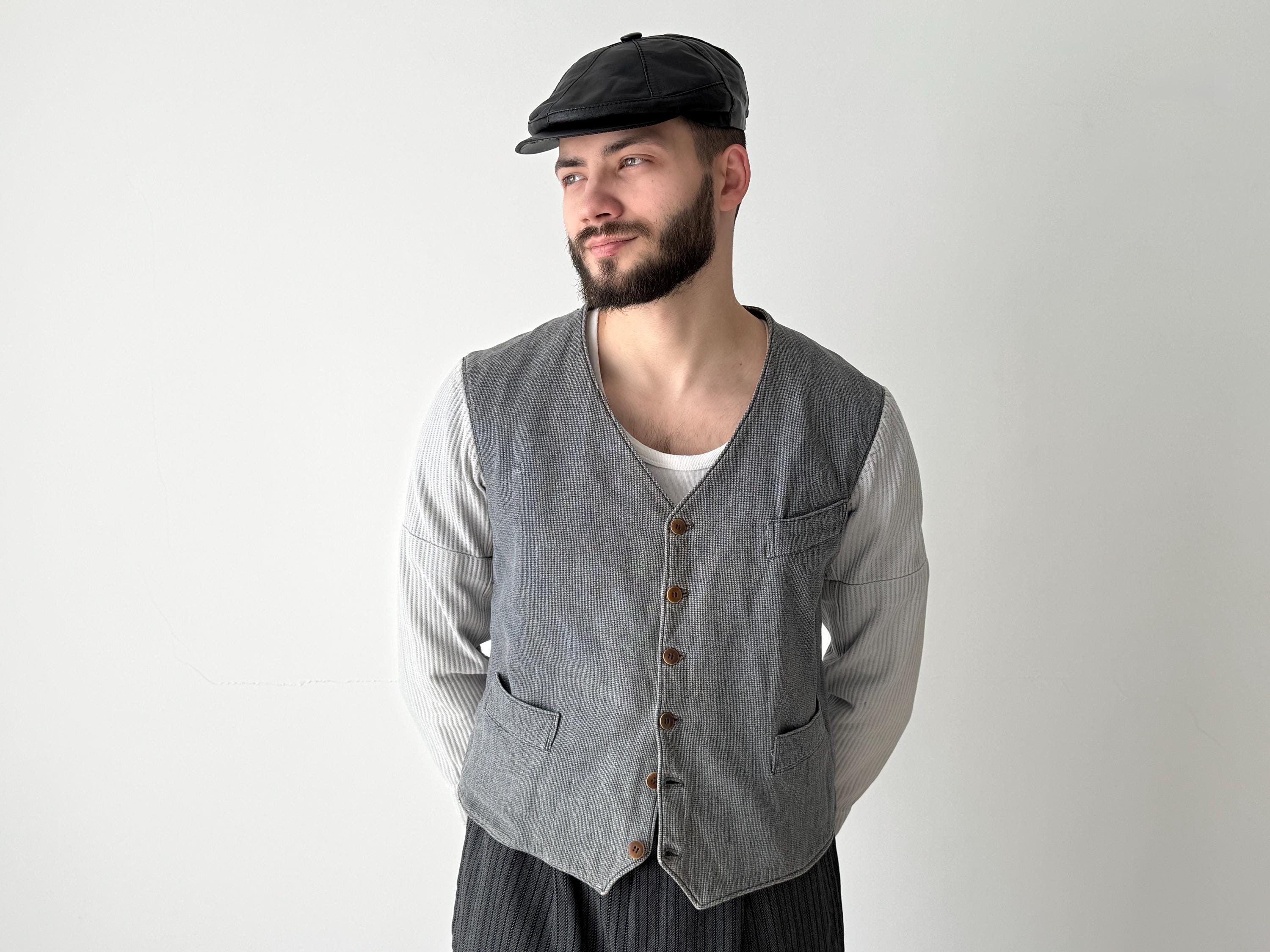 Early 20th Century Antique ≈1920s French Workwear Gilet