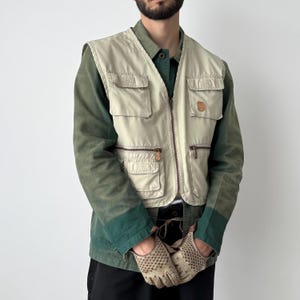 Vintage 90s Men’s Fjallräven Hunting Vest Size M | Cotton Outdoor Vest | Retro Scandinavian Outdoorwear - Heritage Utility Japanese Fashion