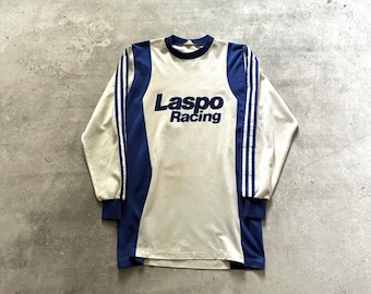 Vintage 1970s Vintage Adidas Erima West Germany Soccer Jersey Long Sleeve Laspo Racing 9 Retro Football Sportswear Fashion Blockcore Size L