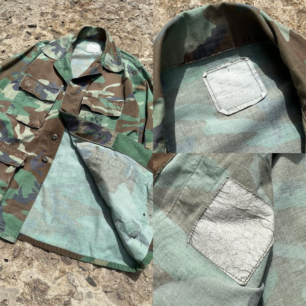 80s USMC military 迷彩ジャケット　レア Rare VTG USMC United States Marine Corps Camouflage Button