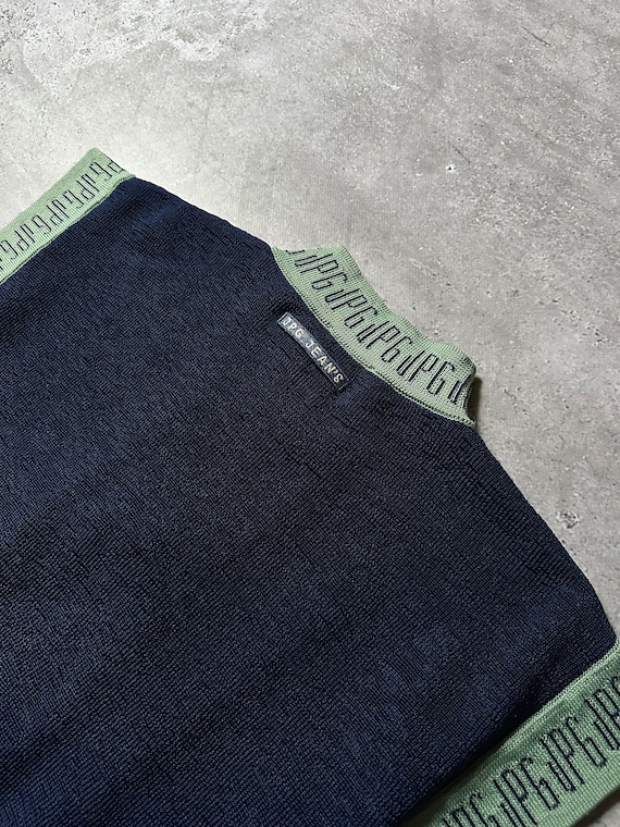 トップス 1990s archive JPG jean's zip knit Archive JPG Women's Vintage 90s Jean Paul Gaultier Monogram