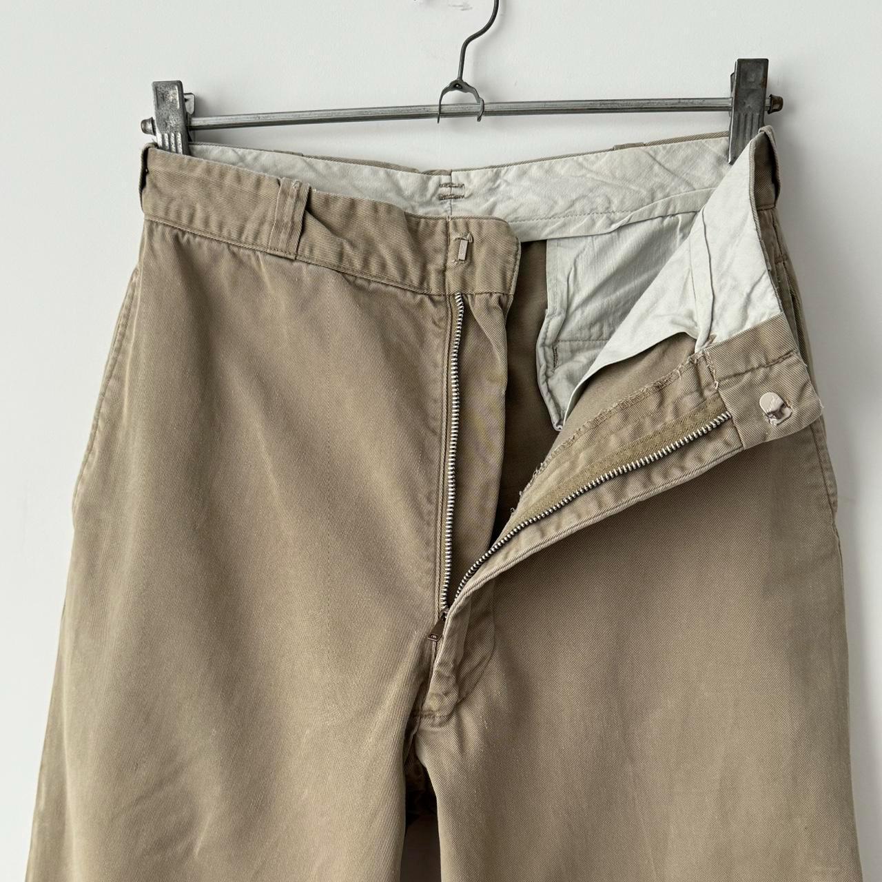 1960s Vintage US Army 'rapid' Zip Talon Uniform Chino Beige 1960s Vintage US Army 'rapid' Zip Talon Uniform Chino Beige