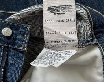 00s Vintage Levi's Engineered Twisted Jeans Men's 28x32 Navy Y2K