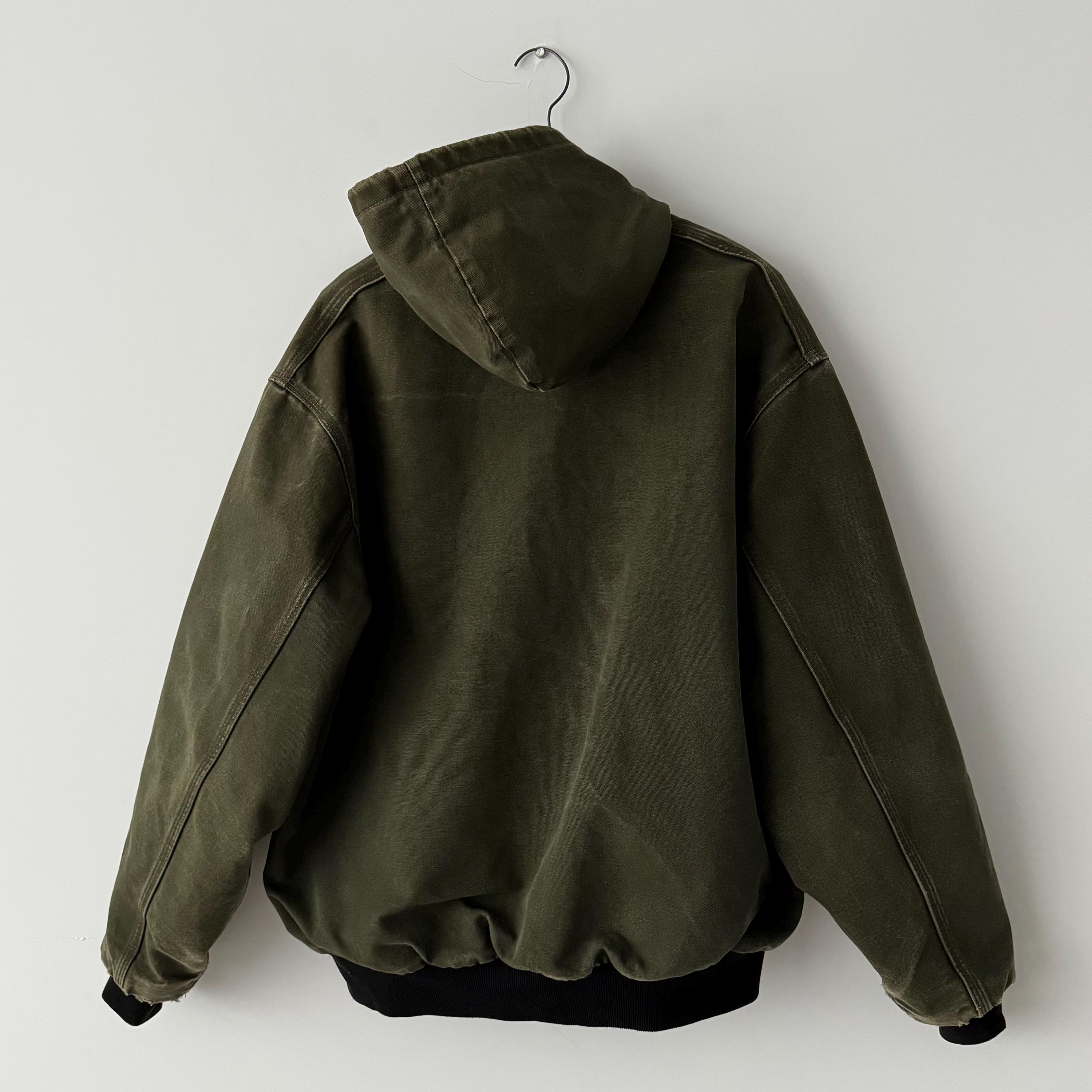 Vintage 90s Carhartt USA Faded Dark Green Active Jacket