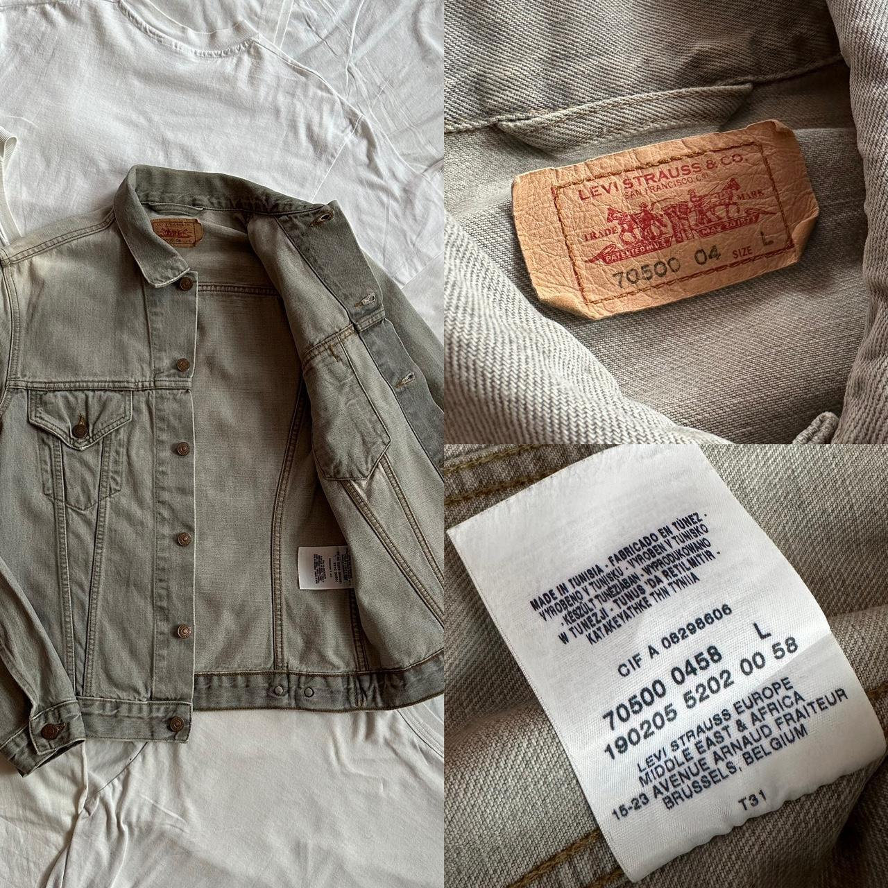 Men's Vintage Levi's Type 3 Grey Denim Jacket SIZE L - Etsy