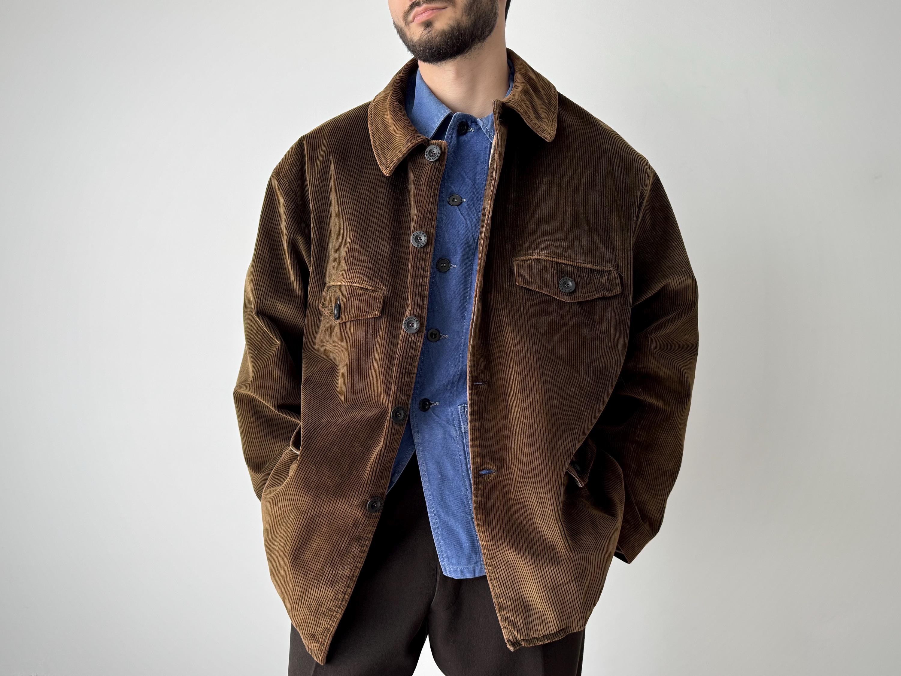 Vintage Le Laboureur French Corduroy Chore Jacket - Size XL