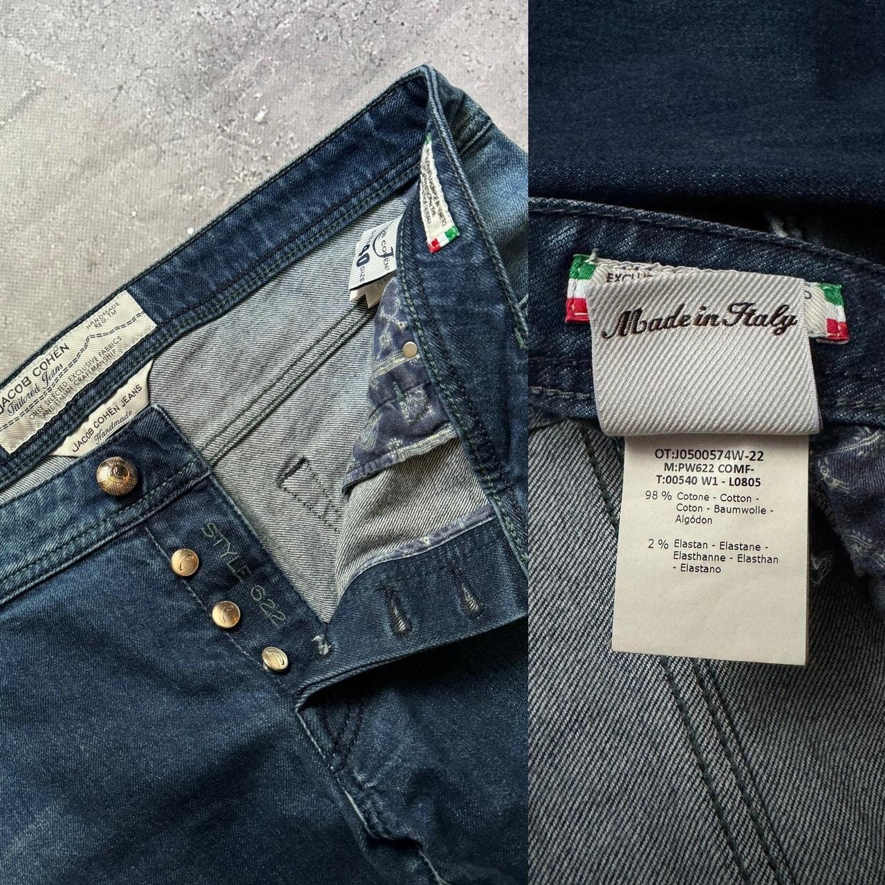 Men's Italian Designer Jacob Cohen 622 Comfort Blue Jeans Pants