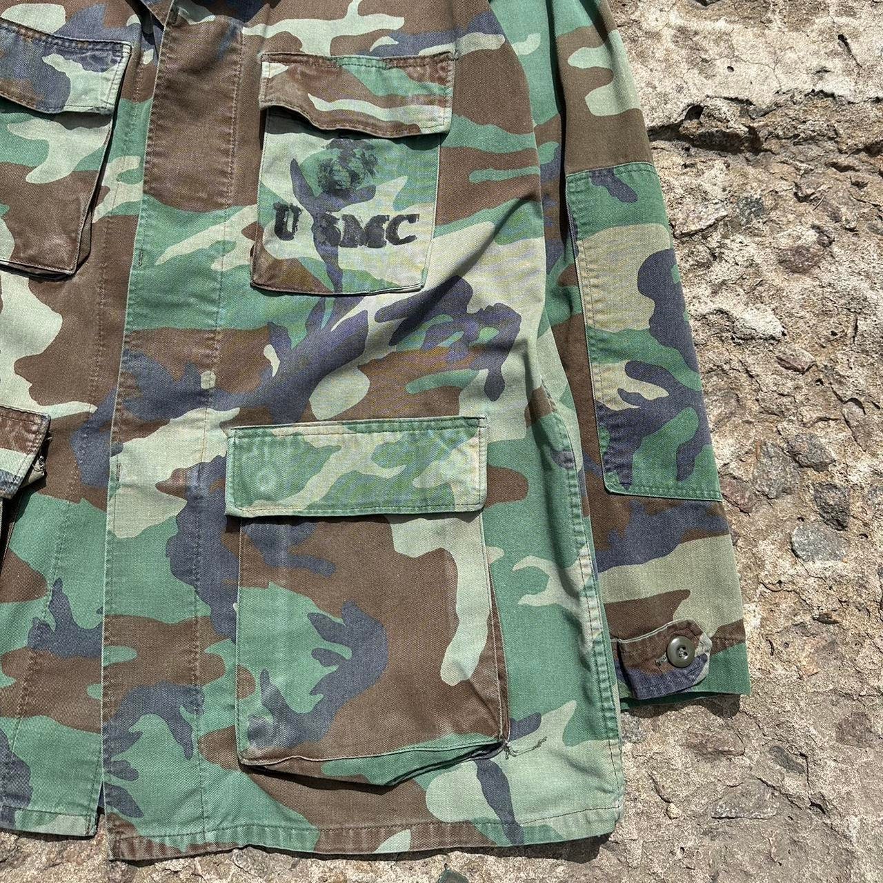Military Vintage 80s US Marine Corps Woodland Camo Jacket Military Vintage 80s US Marine Corps Woodland Camo Jacket