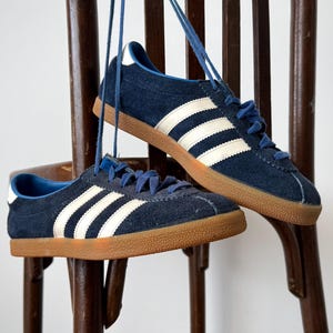 Vintage 80s Adidas Koln ‘Made in Yugoslavia’ Suede Shoes SIZE 5 (23.5 cm insole) - Retro Sneakers