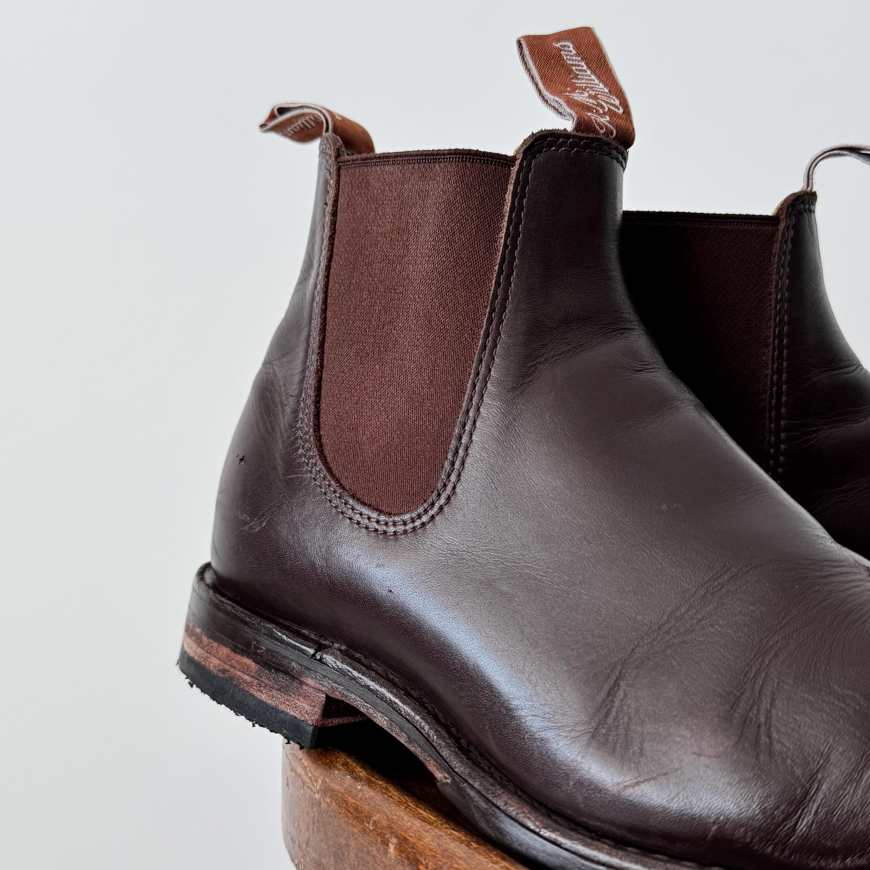 VTG R.M. Williams Chelsea Boot Brown Leather Womens 9 Mens 7.5 UK 6.5 EU 40 R.M. Williams RM Williams Millicent, Brown leather Chelsea  main image 2