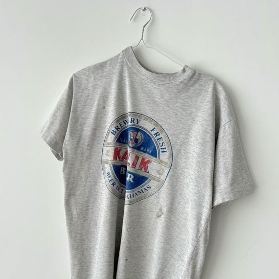 Vintage 1990s Kalik Beer T-shirt - Faded Painted Graphic Retro Tee, Size M  - Etsy