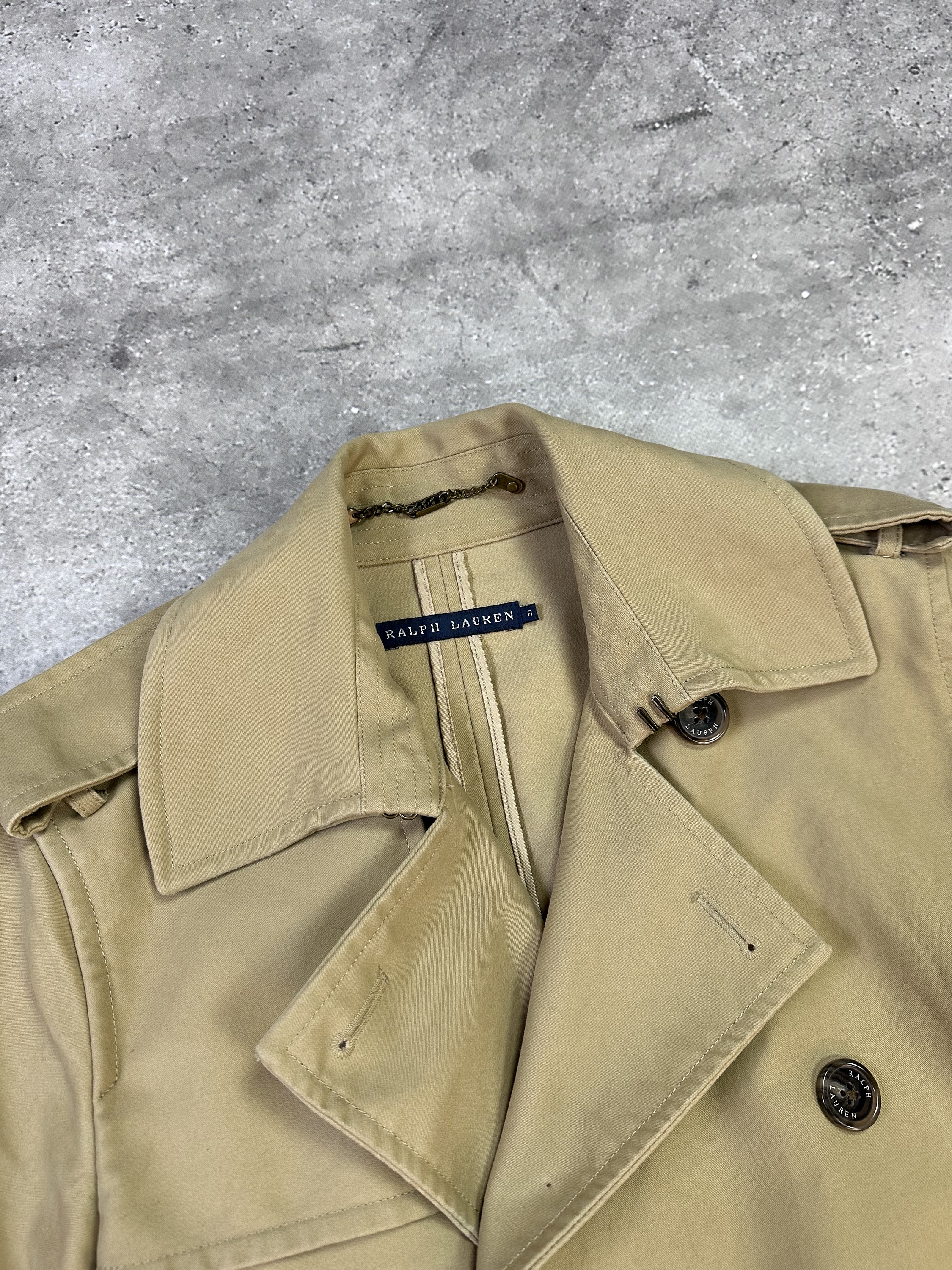 【90’s Ralph Lauren】Double Breasted Coat Wool-Blend Double-Breasted Coat