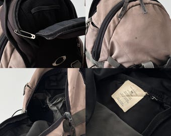 00s Vintage Oakley Tactical Icon Backpack Faded Black Y2K