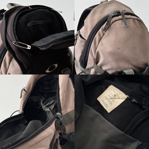 00s Vintage Oakley Tactical Icon Backpack Faded Black Y2K
