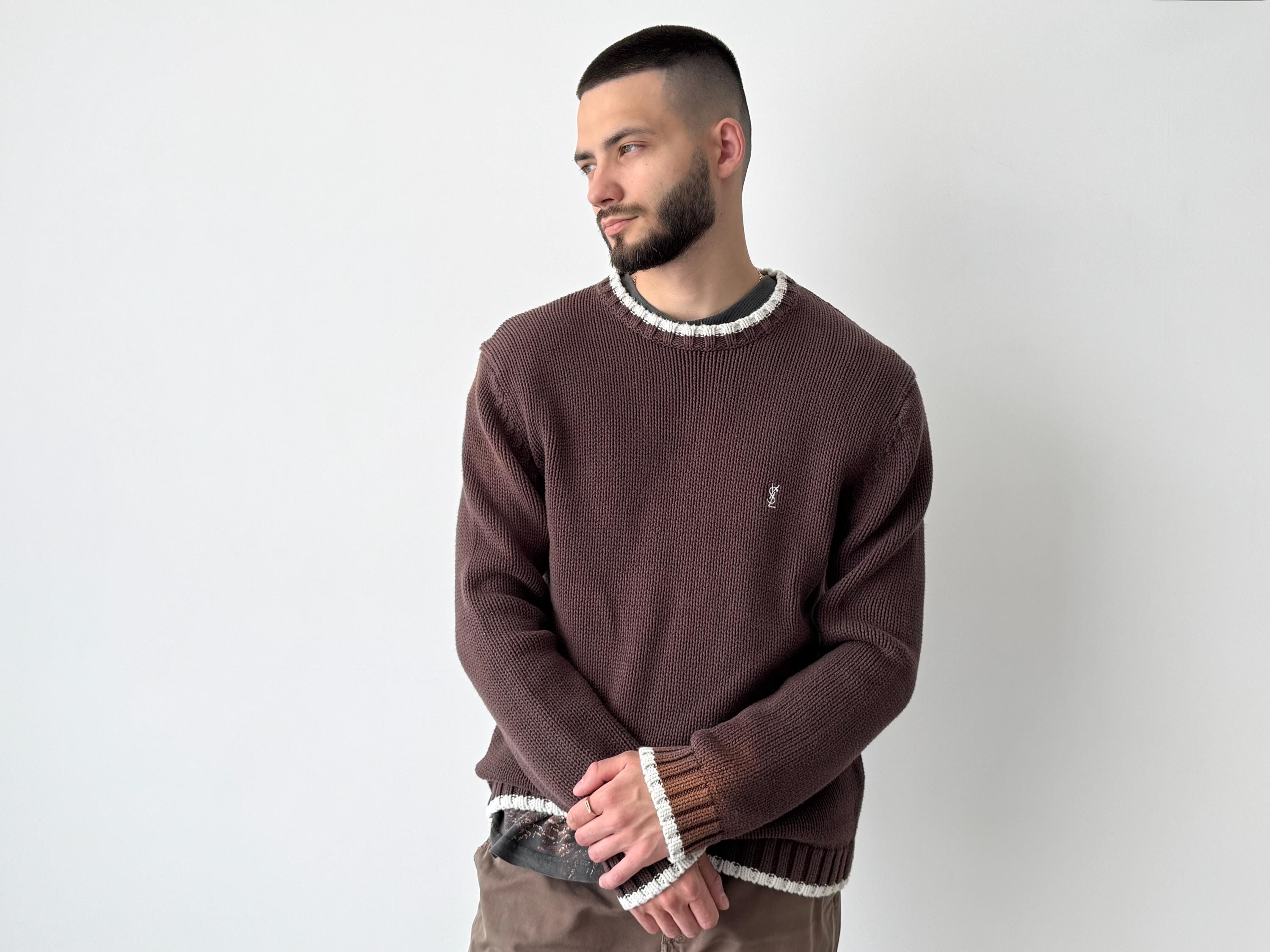 Ysl Knit Sweater - Etsy