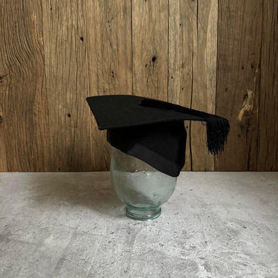 Black Mortar Board Graduation Cap Oxford Hat & Tassel Academic Costume Accessory Black Mortar Board Graduation Cap Oxford Hat & Tassel Academic Costume Accessory