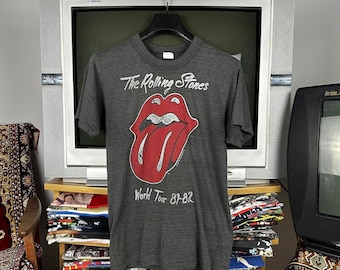 Vintage 80s ROLLING STONES Tattoo You 1981 Tour Concert T Shirt