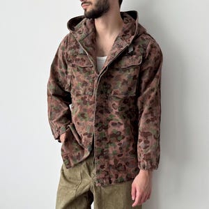 1960s Vintage Military Austrian Army Pea Dot KAZ Camo Jacket - Retro Utility Heritage Old Camouflage