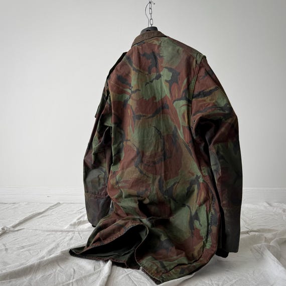 1980s Vintage Barbour DPM Camo 'A80 Military' Wax Jacket