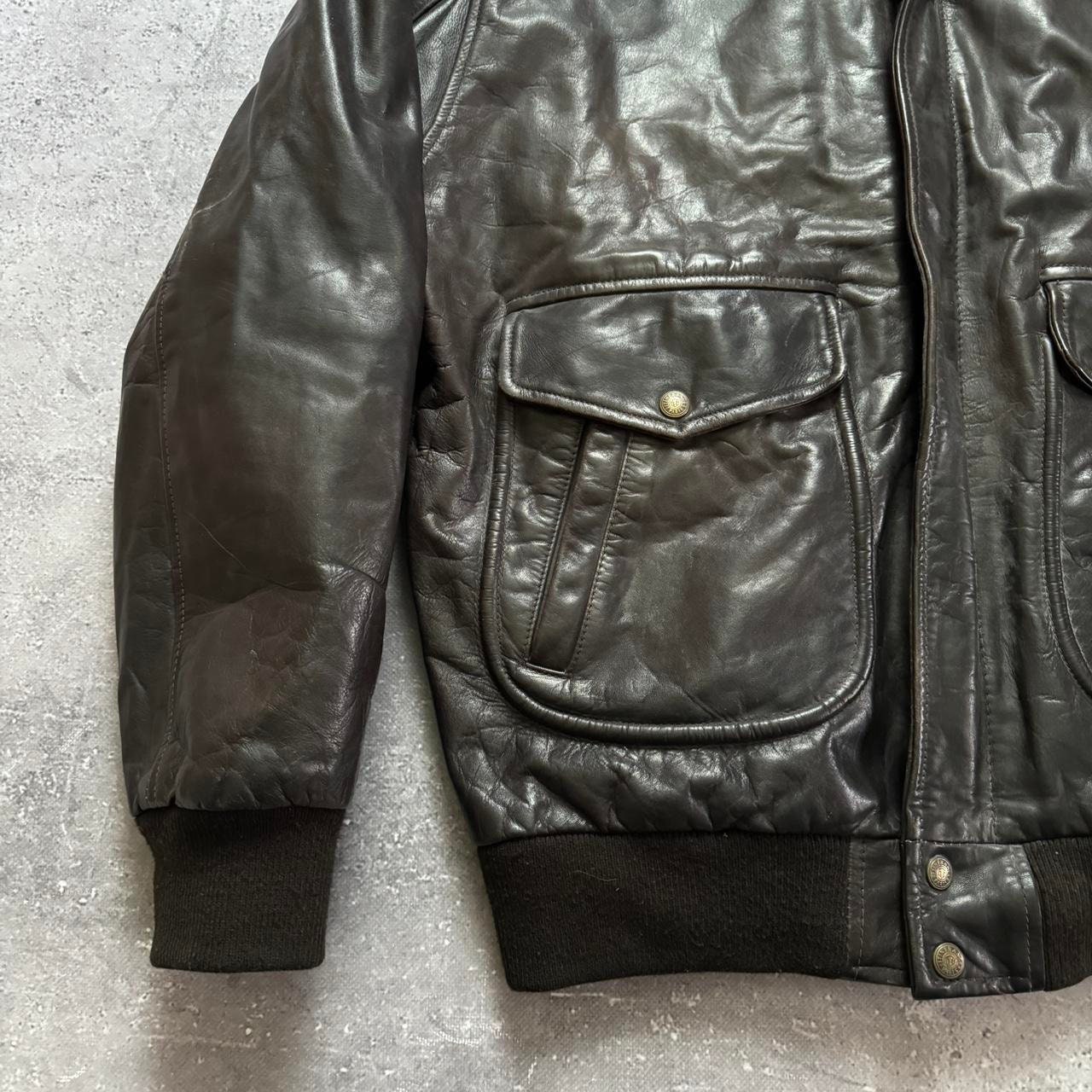 【LLサイズ】90s A-2 real leather bomber cow Military Vintage 90s USAF G-1 Flying Cow Leather Bomber