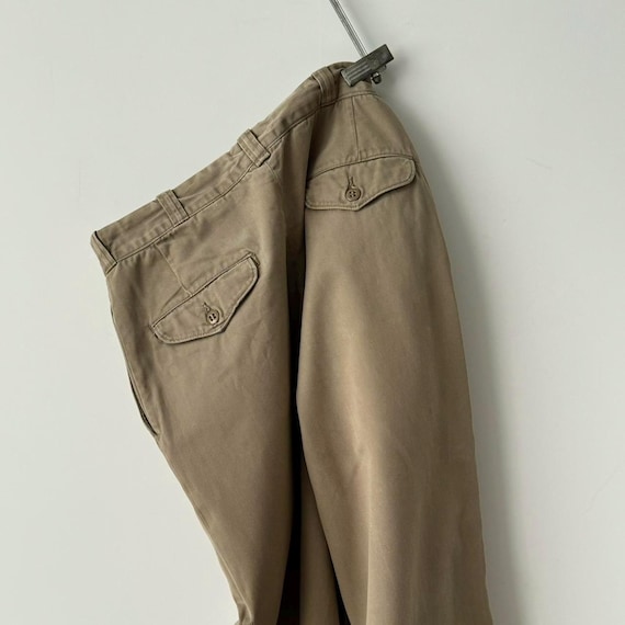 1960s Vintage US Army 'rapid' Zip Talon Uniform Chino Beige 1960s Vintage US Army 'rapid' Zip Talon Uniform Chino Beige