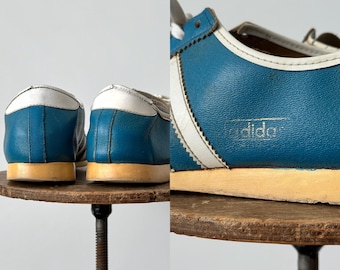 1970s Vintage Adidas Rekord Blue 'made in Yugoslavia' Shoes Rare