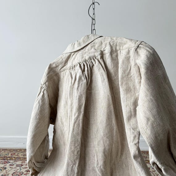French vintage リネンスモック　1890s 襤褸　klasica 1880s Antique French Peasant Smock | Linen Hemp Work Shirt | Rare