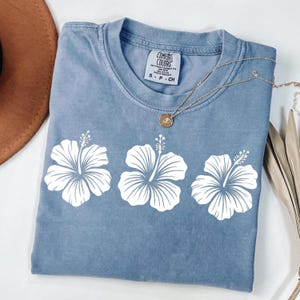 Hibiscus Flower PNG, Tropical Floral Png, Summer Vibes Shirt for Women, Summer Shirt Design, Sublimation Design, Tropical Flower Sublimation